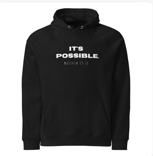 IT'S POSSIBLE Black Unisex Hoodie